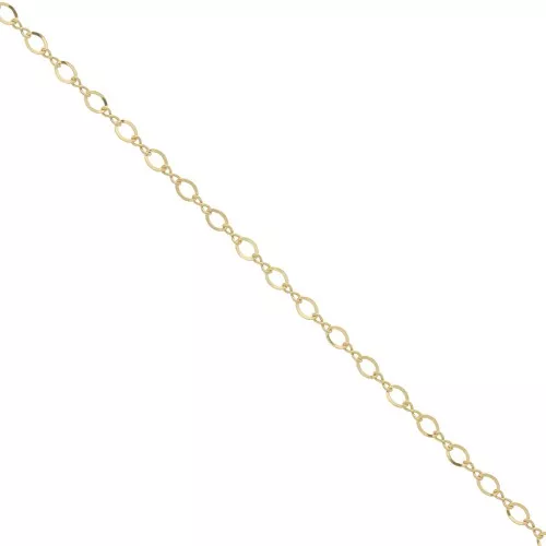 Cadena malla alternée (1x1) 2 mm Gold filled x50cm