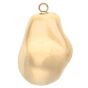 Colgante gota irregular 28x18 mm - Acero inoxidable 304 Oro x1