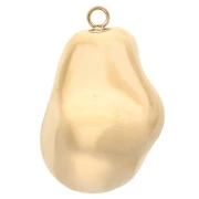Colgante gota irregular 28x18 mm - Acero inoxidable 304 Oro x1