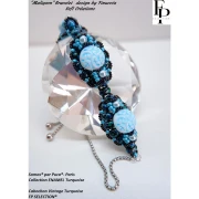 Cuentas de vidrio Samos® by Puca® 5x7 mm - Esmalte Azul x10g