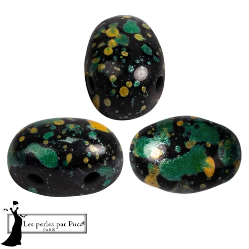 Cuentas de vidrio Samos® by Puca® 5x7 mm - Esmalte Verde x10g