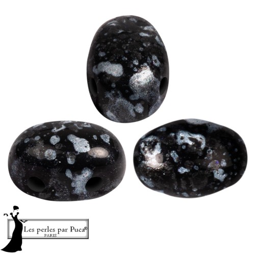 Cuentas de vidrio Samos® by Puca® 5x7 mm - Esmalte Gris x10g