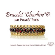 Cuentas de vidrio Samos® by Puca® 5x7 mm - Esmalte Naranja x10g