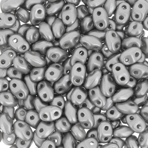 MiniDuo 2x4 mm Pastel Grey Pearl x10g