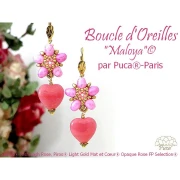 Cuentas de vidrio Samos® by Puca® 5x7 mm - Mishmash Dark Peach x10g