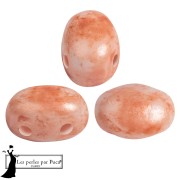 Cuentas de vidrio Samos® by Puca® 5x7 mm - Mishmash Peach x10g