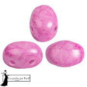 Cuentas de vidrio Samos® by Puca® 5x7 mm - Pink Mishmash x10g