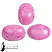 Cuentas de vidrio Samos® by Puca® 5x7 mm - Pink Mishmash x10g