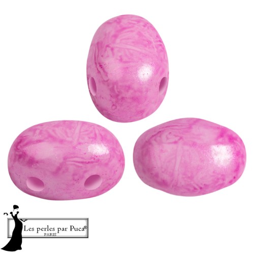 Cuentas de vidrio Samos® by Puca® 5x7 mm - Pink Mishmash x10g