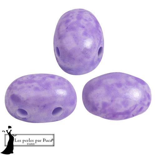 Cuentas de vidrio Samos® by Puca® 5x7 mm - Mishmash Violeta x10g