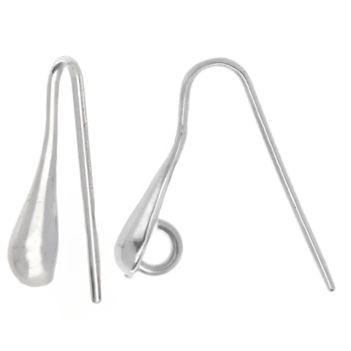 Ganchos de 17 mm - Plata de ley 925 x2