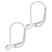Dormeuses con anillo abierto 16 mm - Made in Europe - Plata de ley 925 x2|raw }}