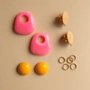 My DIY Jewellery - Kit de pendientes colgantes en forma de trapecio - Versión rosa