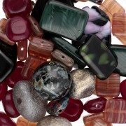 Surtido de perlas de Bohemia - Tierra Marrón x50g