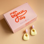 My DIY Jewellery - Kit de pendientes colgantes en forma de trapecio - Versión amarilla