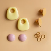 My DIY Jewellery - Kit de pendientes colgantes en forma de trapecio - Versión amarilla