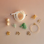 Mis joyas DIY - Kit de pendientes colgantes de piedra natural Aventurina
