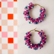 Mi bisutería DIY - Kit criollo de flores con biconos de perlas