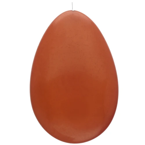 Cuenta semiperforada de resina 50x33 mm - Terracota x1