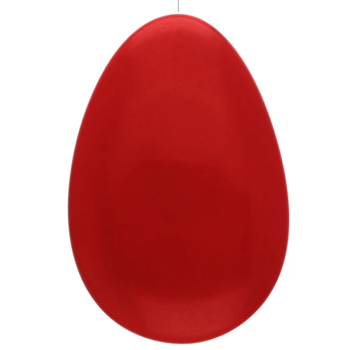 Cuenta semiperforada de resina 50x33 mm - Roja x1