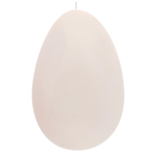 Cuenta semiperforada de resina 50x33 mm - Crudo x1