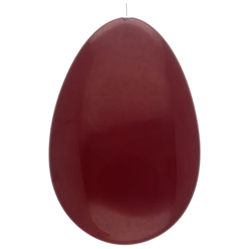Cuenta semiperforada de resina 50x33 mm - Burdeos x1