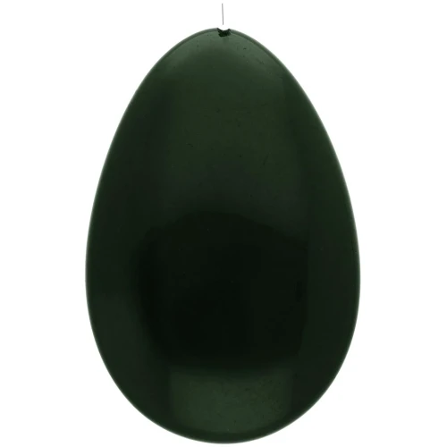 Cuenta semiperforada de resina 50x33 mm - Verde oscuro x1