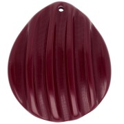 Colgante concha 44x37 mm en resina - Lie de vin x1