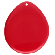 Colgante concha 44x37 mm en resina - Rojo x1