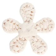 Colgante flor rafia 31 mm - Crudo x1