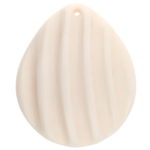 Colgante concha 44x37 mm en resina - Crudo x1