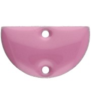 lila - Separadores de metal - media luna - 2 agujeros de resina epoxi 10x17 mm - Lila x6 Separadores de metal - media luna - 2 agujeros de resina epoxi 10x17 mm - Lila x6