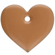 Cinnamon - Corazones de metal y resina epoxi 12x13 mm - Canela x6 Corazones de metal y resina epoxi 12x13 mm - Canela x6