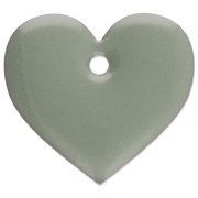 Agua verde - Corazones de metal y resina epoxi 12x13 mm - Verde Jade x6 Corazones de metal y resina epoxi 12x13 mm - Verde Jade x6