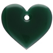 Abeto verde - Corazones de metal y resina epoxi 12x13 mm - Verde abeto x6 Corazones de metal y resina epoxi 12x13 mm - Verde abeto x6