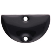 Negro - Separadores metálicos - media luna - 2 agujeros resina epoxi 10x17 mm - Negro x6 Separadores metálicos - media luna - 2 agujeros resina epoxi 10x17 mm - Negro x6