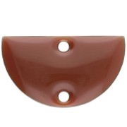 Marrón claro - Separadores metálicos de media luna de resina epoxi de 2 agujeros 10x17 mm Marrón claro x6 Separadores metálicos de media luna de resina epoxi de 2 agujeros 10x17 mm Marrón claro x6