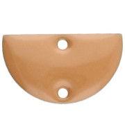 Cinnamon - Separadores de metal - media luna - 2 agujeros resina epoxi 10x17 mm Canela x6 Separadores de metal - media luna - 2 agujeros resina epoxi 10x17 mm Canela x6