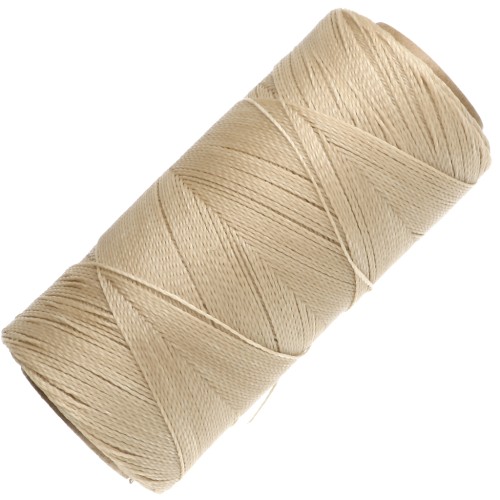 Bobina de hilo encerado Linhasita para micromacramé de 0,5 mm - Dark Cream (762) x 335 m
