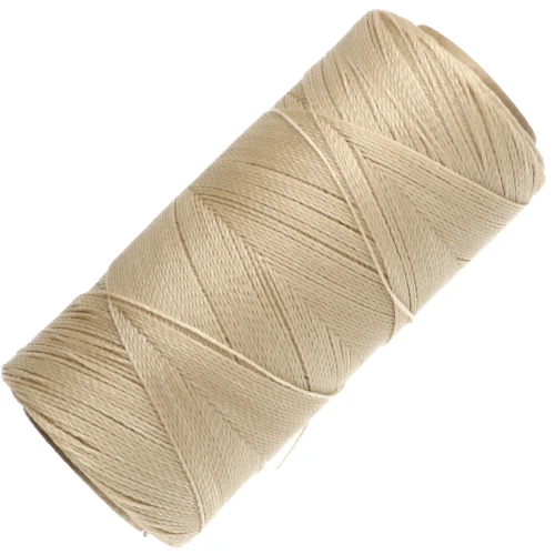 Bobina de hilo encerado Linhasita para micromacramé de 0,5 mm - Dark Cream (762) x 335 m