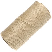 Bobina de hilo encerado Linhasita para micro macramé de 0,75 mm - Dark Cream (762) x 228 m
