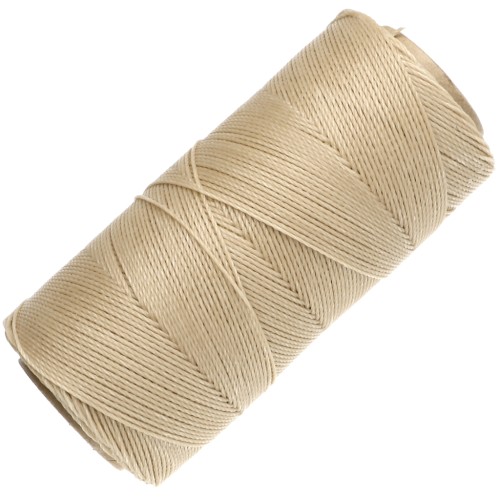 Bobina de hilo encerado Linhasita para micro macramé de 0,75 mm - Dark Cream (762) x 228 m