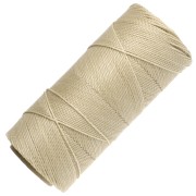Bobina de hilo encerado Linhasita para micro macramé de 1 mm - Dark Cream (762) x 168 m