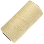 Bobina de hilo encerado Linhasita para micromacramé de 0,35 mm - Amarillo claro (1) x 448 m