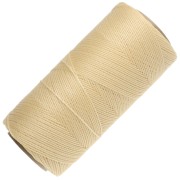Bobina de hilo encerado Linhasita para micromacramé de 0,5 mm - Amarillo claro (1) x 335 m