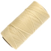 Bobina de hilo encerado Linhasita para micro macramé de 1 mm - Amarillo claro (1) x 168 m