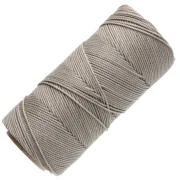 Bobina de hilo encerado Linhasita para micromacrame de 1,5 mm - Greige (4) x 116 m