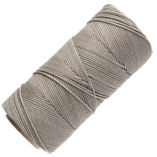 Bobina de hilo encerado Linhasita para micromacrame de 1,5 mm - Greige (4) x 116 m