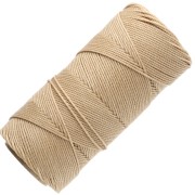 Bobina de hilo encerado Linhasita para micro macramé de 1,5 mm - Straw (18) x 116 m