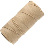 Bobina de hilo encerado Linhasita para micro macramé de 1,5 mm - Straw (18) x 116 m